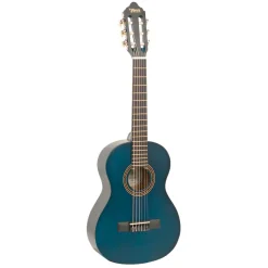 Valencia - 200 Series 1/2 Size Classical Guitar - Transparent Blue