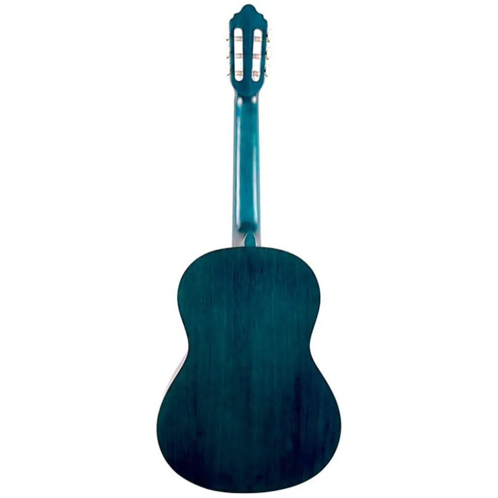 Valencia - 200 Series 1/2 Size Classical Guitar - Transparent Blue