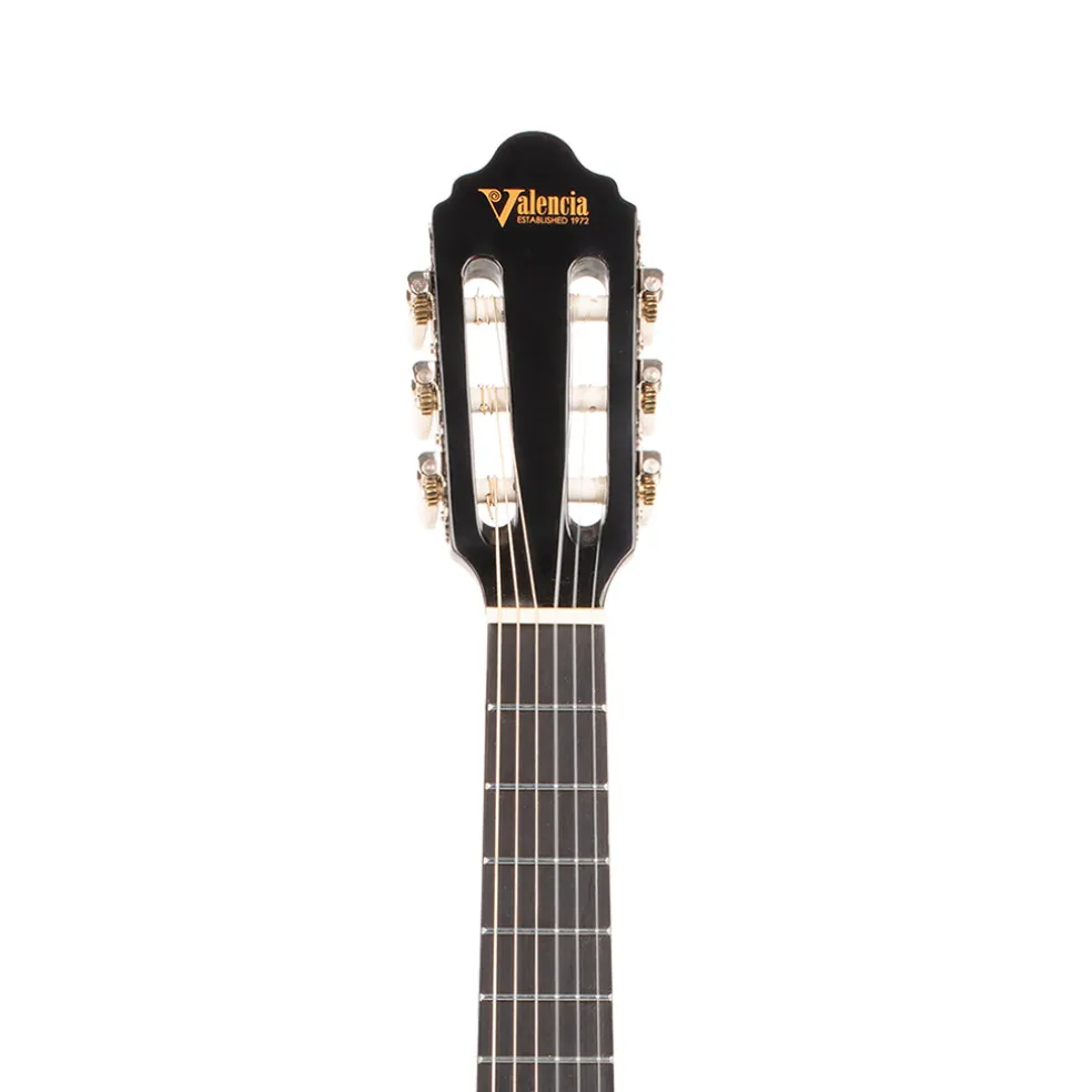Valencia - 1/2 Size Nylon String Acoustic Guitar - Black