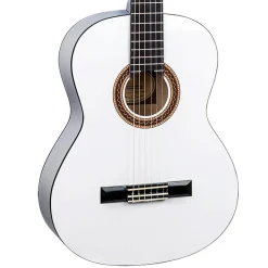 Valencia 100 Series 4/4 Classical Guitar - White