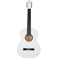 Valencia 100 Series 4/4 Classical Guitar - White