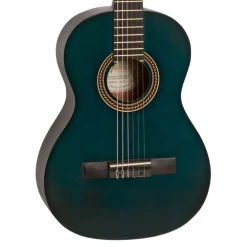 Valencia VC203 - 3/4 Classical Guitar - Satin Transparent Blue