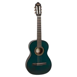 Valencia VC203 - 3/4 Classical Guitar - Satin Transparent Blue