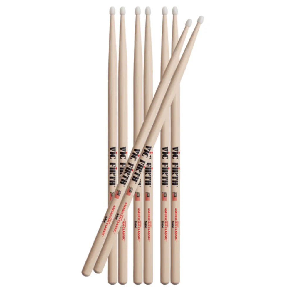 Vic Firth - Buy 3 Get 1 Free Pack - 5A Nylon
