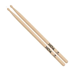 Vic Firth Nova Hickory Drumsticks - 2B - Wood Tip