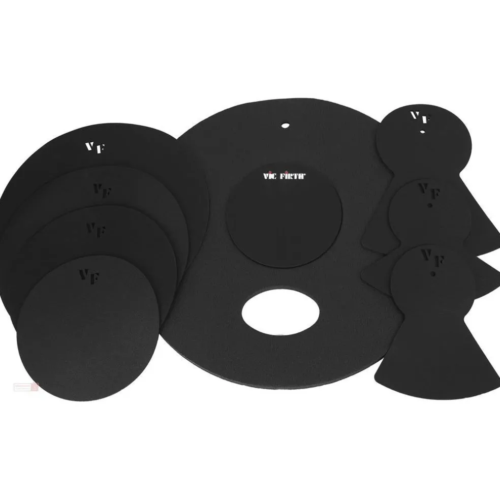 Vic Firth PP6 Fusion/Rock Pre Pack Mutes - 10'', 12'', 14'', 16'', 22'', Hi-Hat & Cymbals (2)