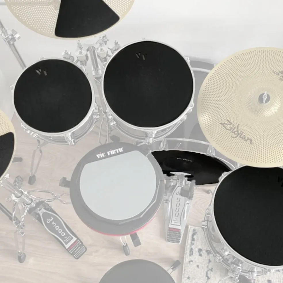 Vic Firth PP7 Pre Pack Mutes - 10'', 12'', 14"(2), 18'', Hi-Hat & Cymbals (2)