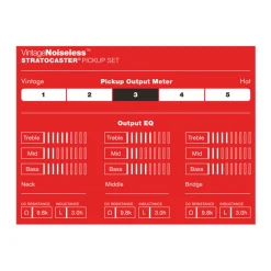 Vintage Noiseless™ Strat® Pickups, (3), Aged White