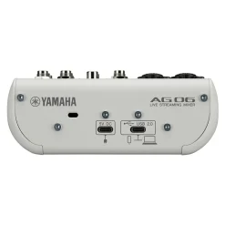 Yamaha AG06 MK2 6 Channel Mixer/Interface - White
