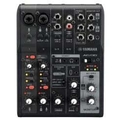 Yamaha AG06 MK2 6 Channel Mixer/Interface - Black