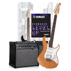 Yamaha GIGMAKER LEVEL UP - Yellow Natural Satin Electric Guitar Pack