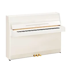 Yamaha JU109SC3PWH 109cm Upright Piano with SC3 silent system in Polished White