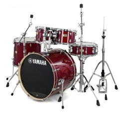 Yamaha Stage Custom Birch Euro Shell Pack w/Hardware - Cranberry Red