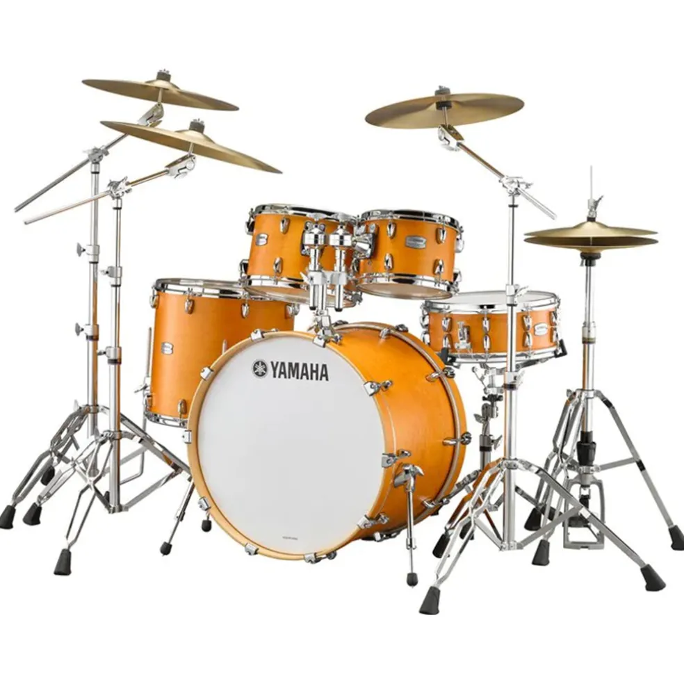 Yamaha Tour Custom Euro Drum Kit with Hardware Pack - Caramel Satin