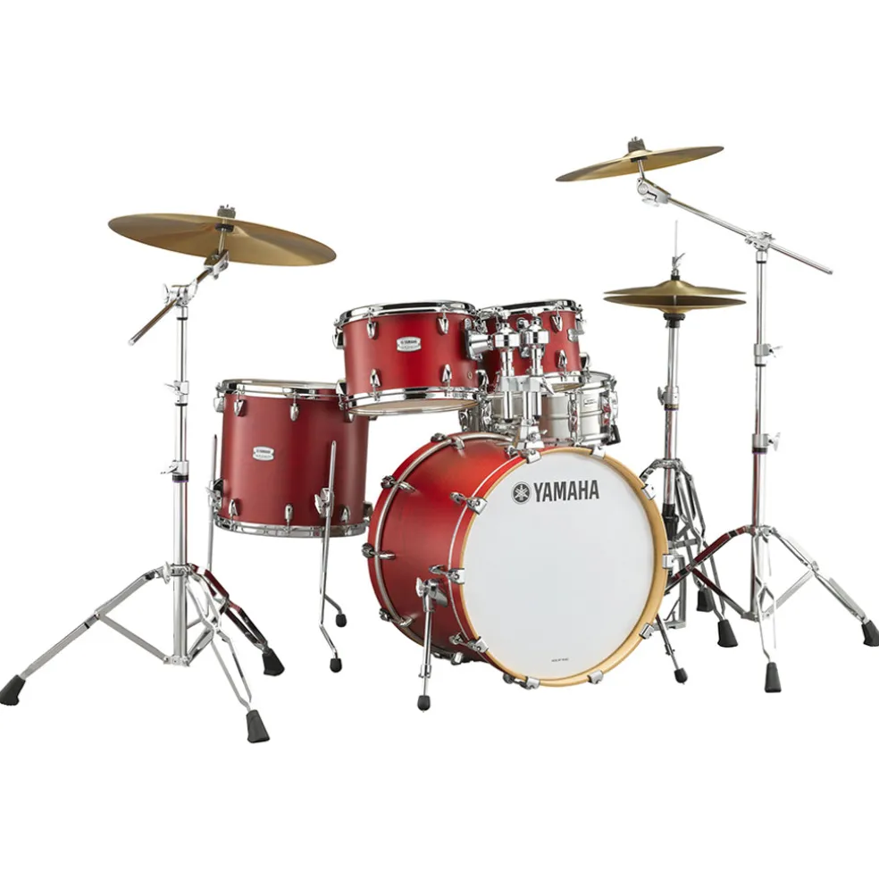 Yamaha Tour Custom Euro Drum Kit with Hardware Pack - Candy Apple Stain