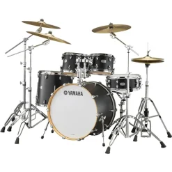 Yamaha Tour Custom Euro Drum Kit with Hardware Pack - Liqorice Satin