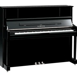 Yamaha U1J Upright Piano - Polished Ebony Chrome