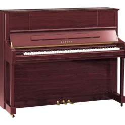 Yamaha U1J Upright Piano - Polished Mahogany