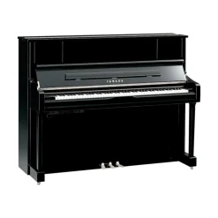 Yamaha U1JTC3PEC 121cm Upright Piano with TC3 TransAcoustic System in Polished Ebony with Chrome Fittings