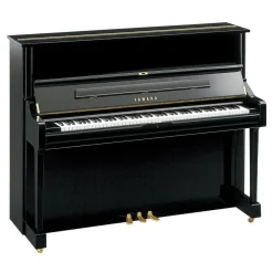 Yamaha U1PEQ Upright Piano - Polished Ebony