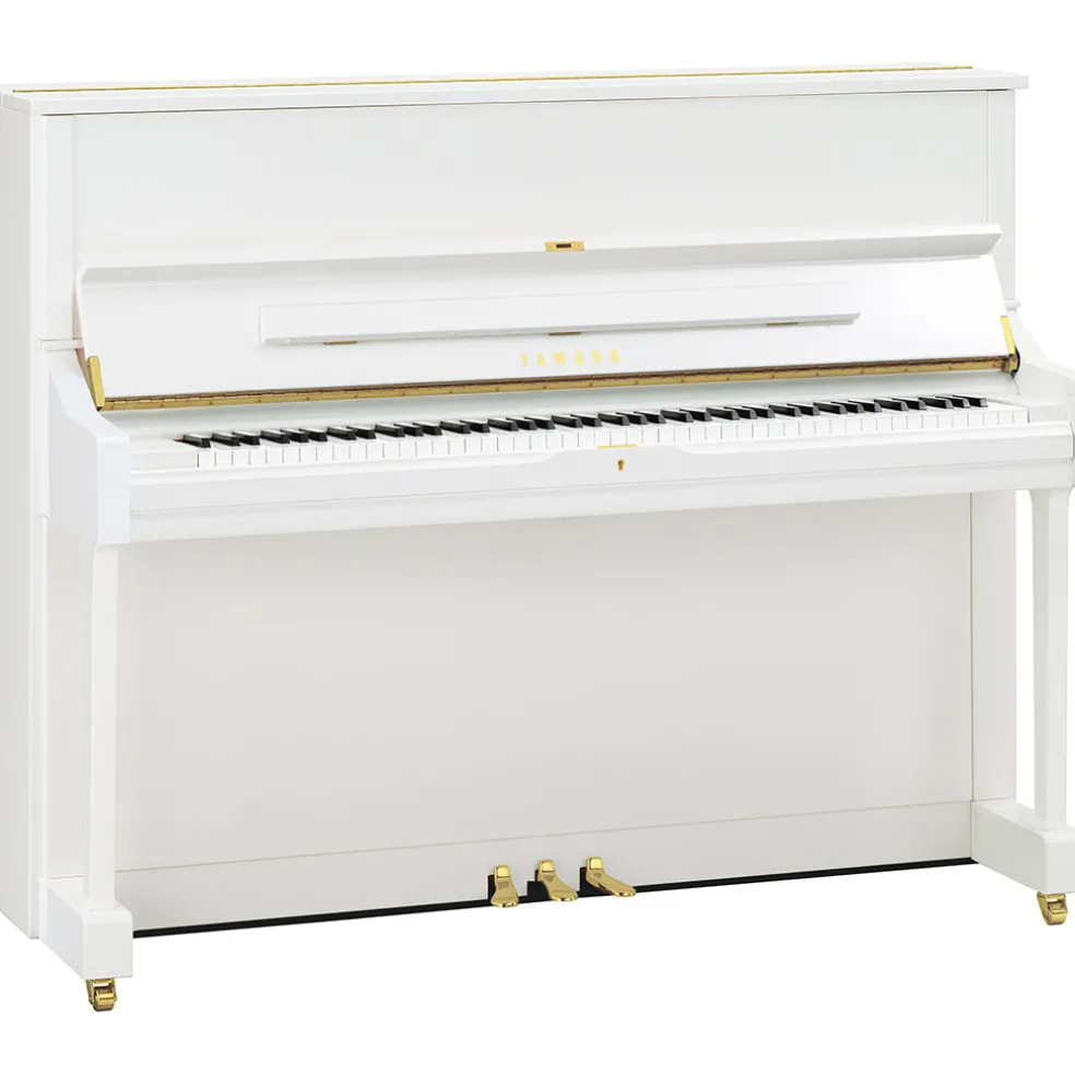 Yamaha U1PWHQ Upright Piano - Polished White