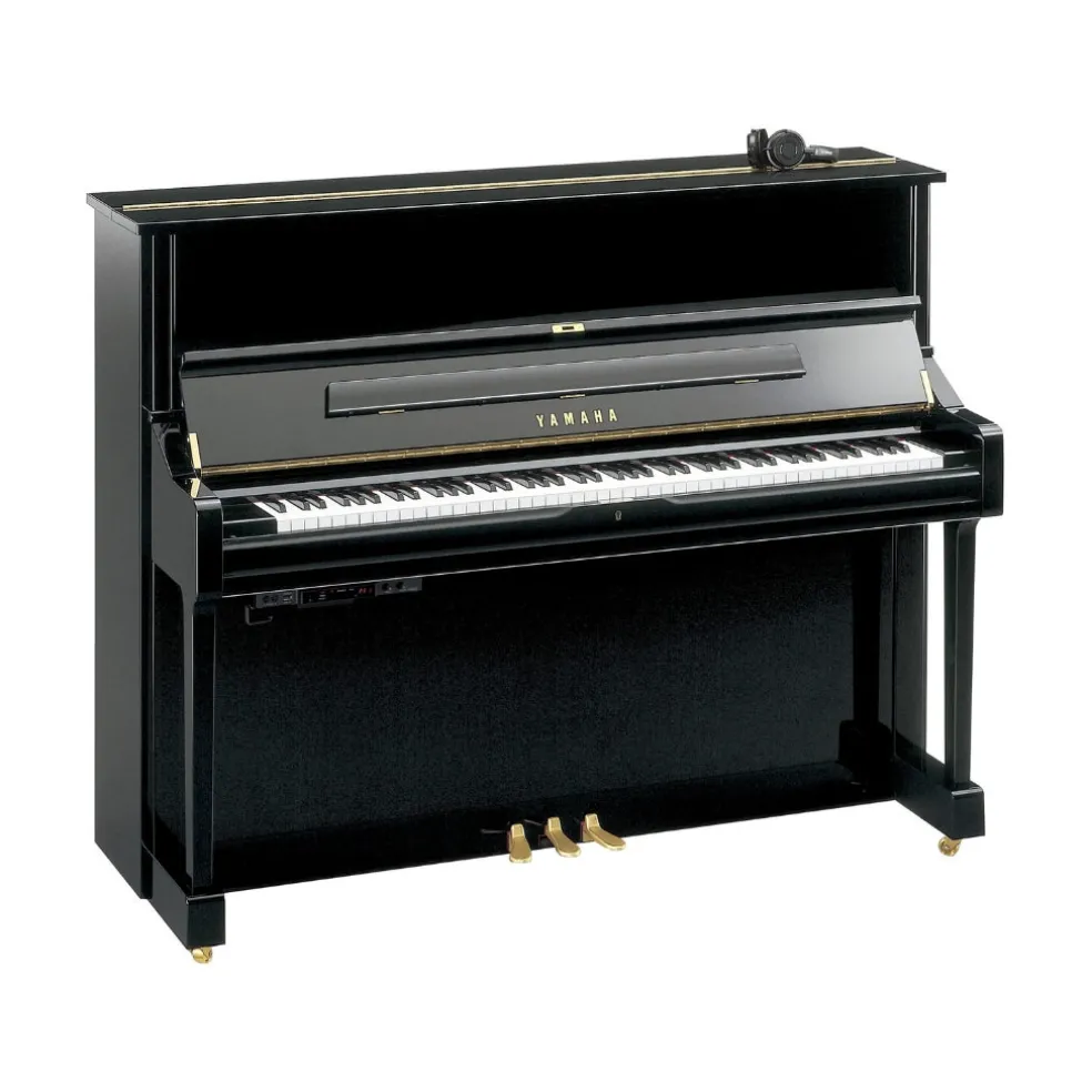 Yamaha U1SH3PEQ 121cm Professional Upright Piano with SH3 Silent System in Polished Ebony