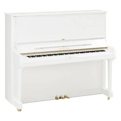 Yamaha YUS3PWH 131cm Professional Upright Piano in Polished White