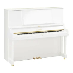 Yamaha YUS5PWH 131cm Professional Upright Piano in Polished White