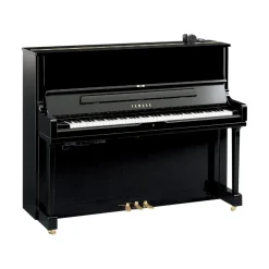 Yamaha YUS1SH3PE 121cm Professional Upright Piano with SH3 Silent System in Polished Ebony