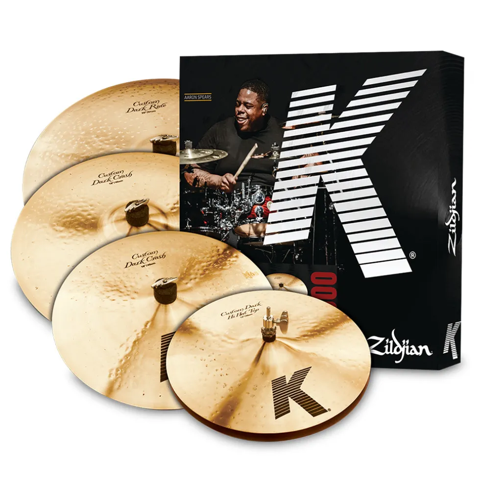 Zildjian K Custom Dark Cymbal Set - 14,16, 18, 20 Matched Set