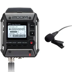 Zoom F1-LP Field Recorder - Lavier Mic Pack